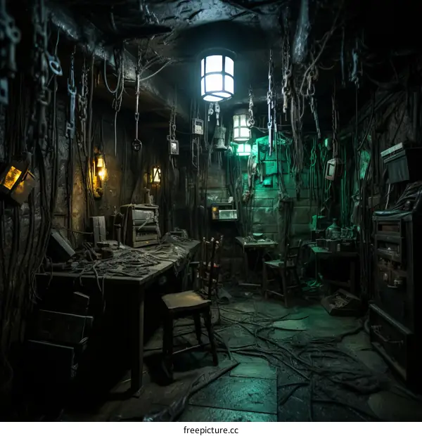 The Dark Lair of a Mad Scientist