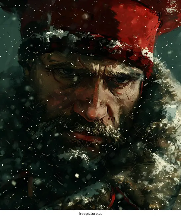 Portrait of a Russian soldier