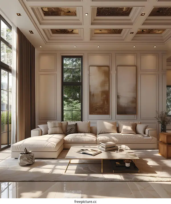 Modern minimalist living room