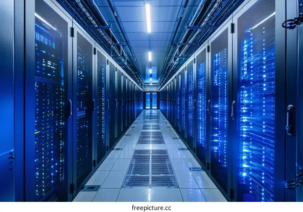 A Data Center Server Corridor