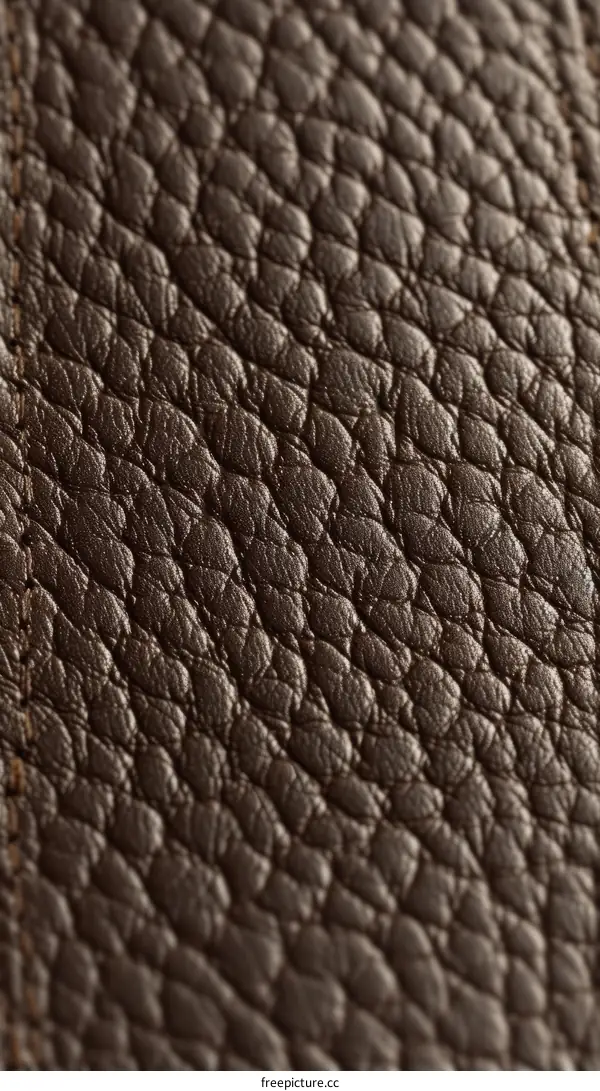 Close up of brown leather texture