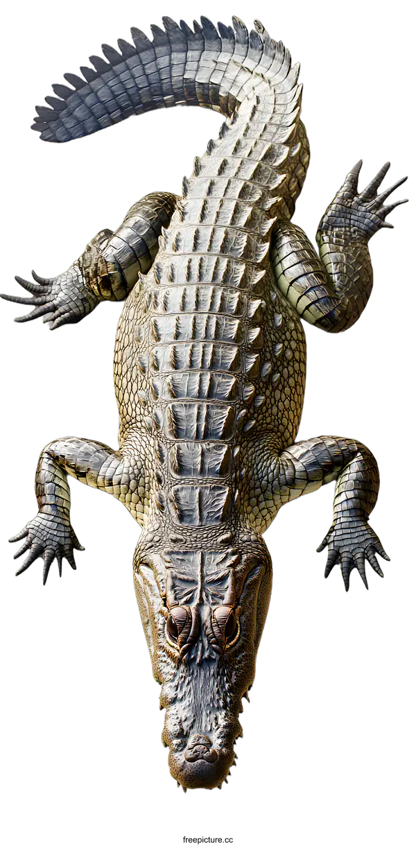 [Transparent Background PNG]Crocodile Close Up View