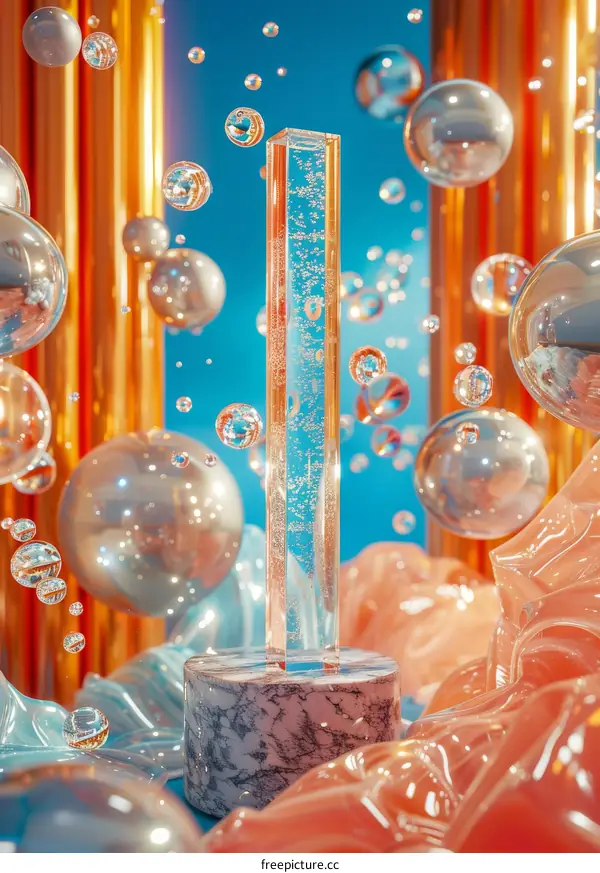 Abstract Geometric Composition with Bubbles