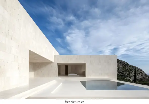 Modern Minimalist House With Infinity Pool And Stunning View