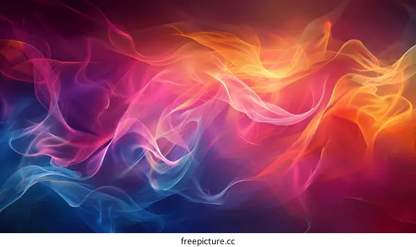 Abstract Colorful Smoke