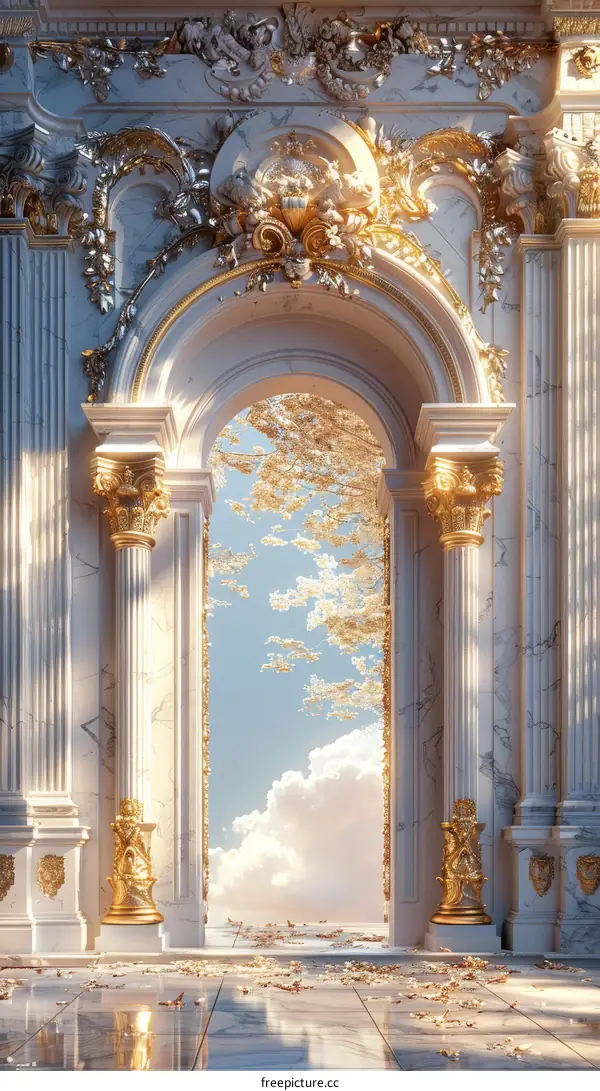 Golden Archway to a Heavenly Sky