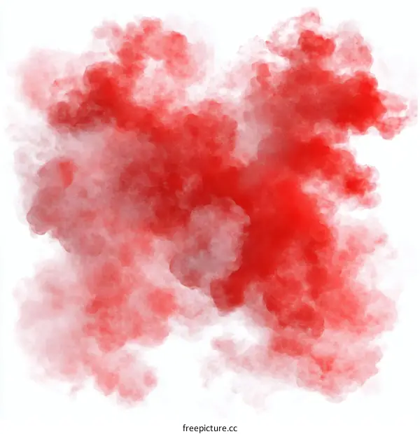 Abstract Red Paint Splatter Illustration