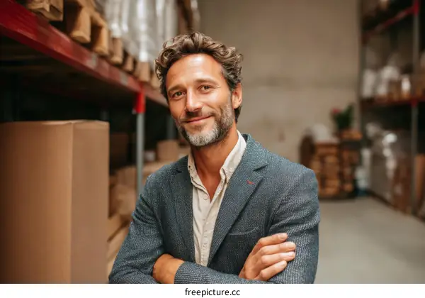 Warehouse Manager Portrait Business Professional