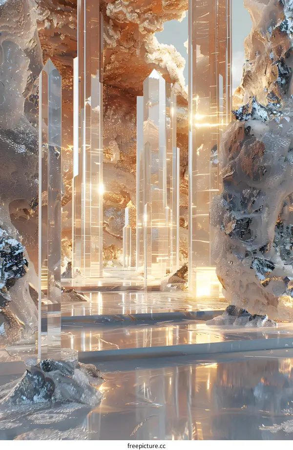 Crystal Corridor of Fire and Ice