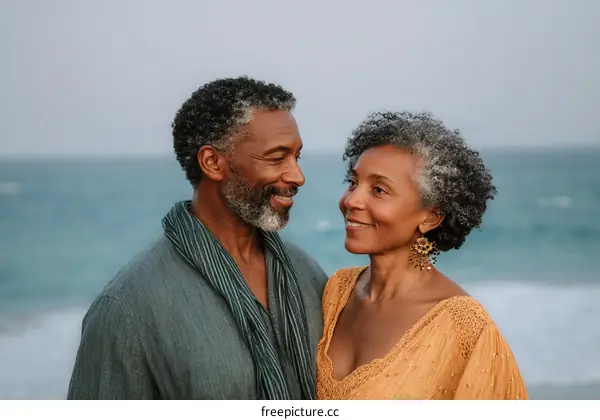 Couple enjoying the ocean view