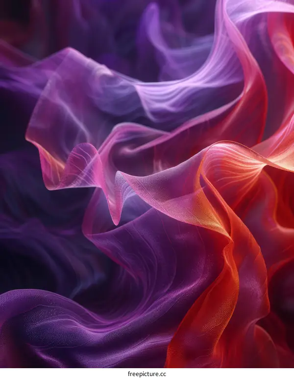 Vibrant Abstract Background with Energetic Flowing Shapes