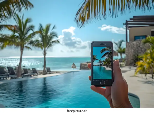 Tropical Paradise Captured on a Phone
