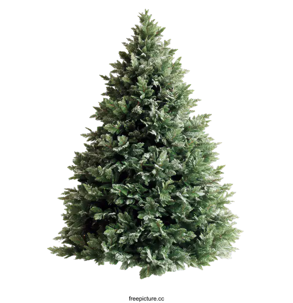 [Transparent Background PNG]Festive Snow-Dusted Christmas Tree Image