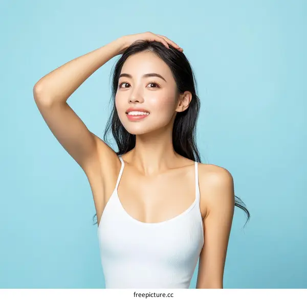 Asian Woman Portrait Studio Shot