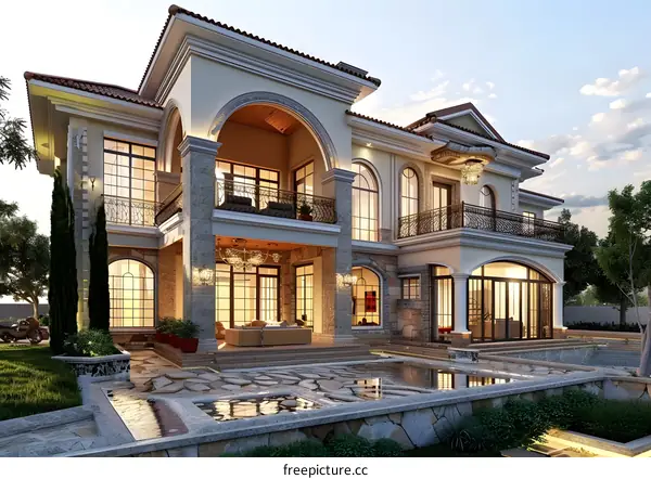Modern style villa mansion