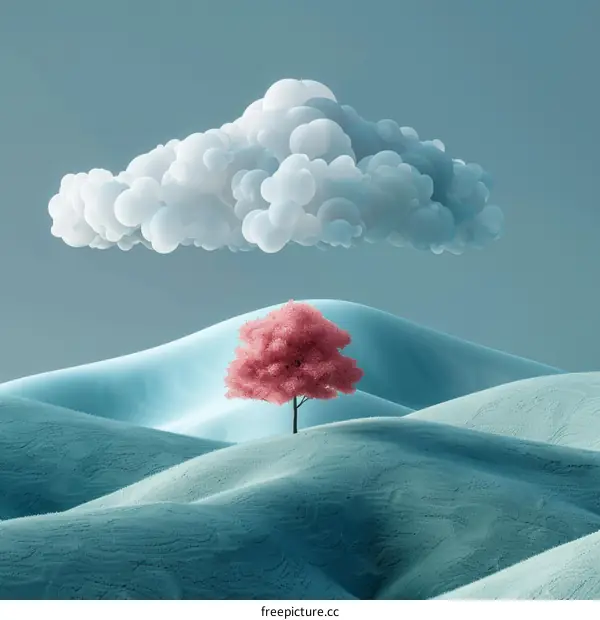 Solitary Tree on a Hilltop