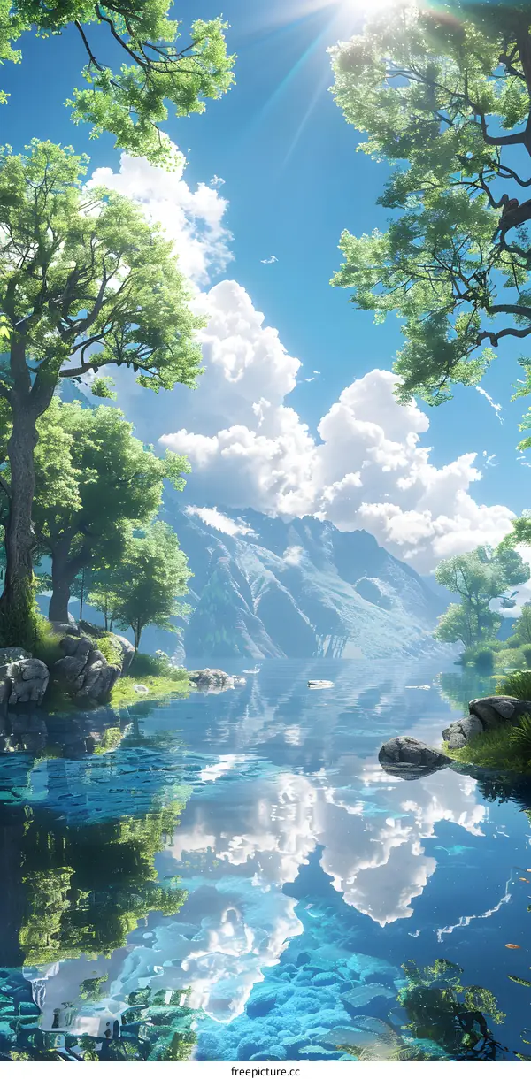 Fantasy Forest and Lake