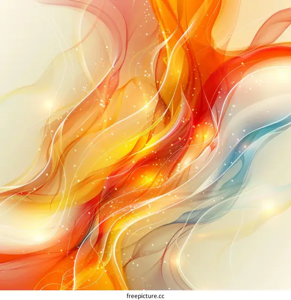 Abstract background with flowing waves