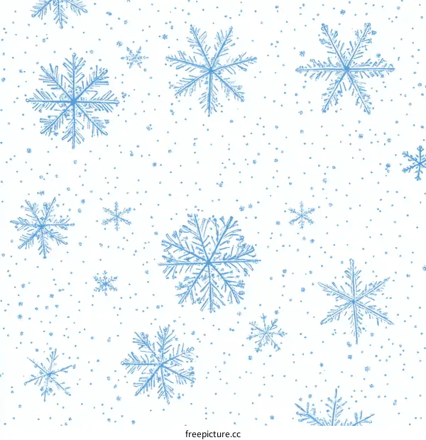 Winter Snowflake Pattern Design