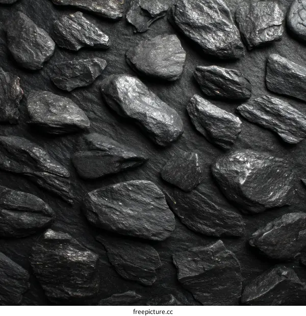 Dark Gray Stone Wall Texture Background