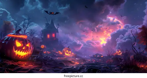 Halloween Pumpkin Haunted House