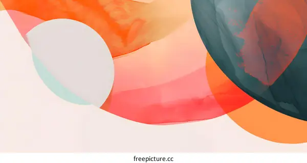 Abstract Art With Color Overlap