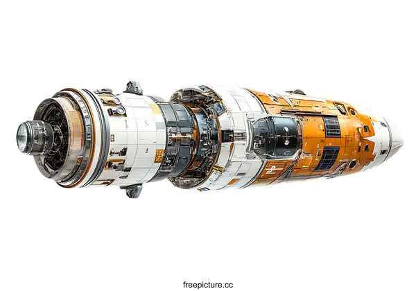 [Transparent Background PNG]Futuristic Spacecraft Design Illustration