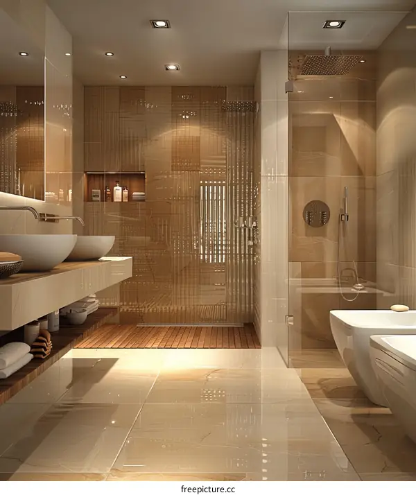 Modern Luxury Bathroom Design Interior