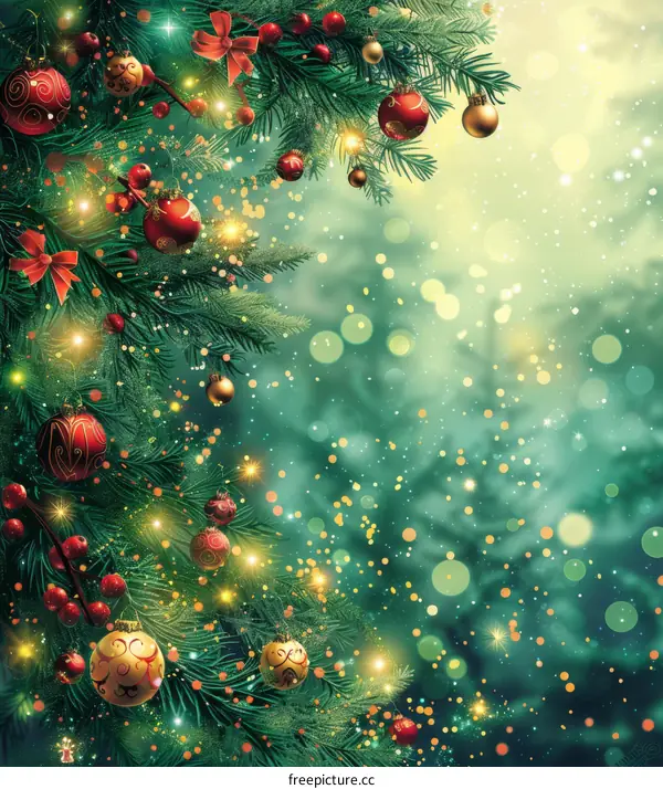 Christmas Tree with Ornaments for Christmas Decoration