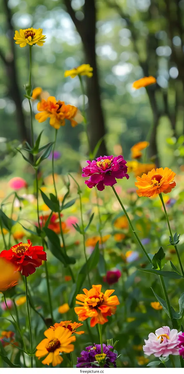 Beautiful Summer Flowers in the Garden