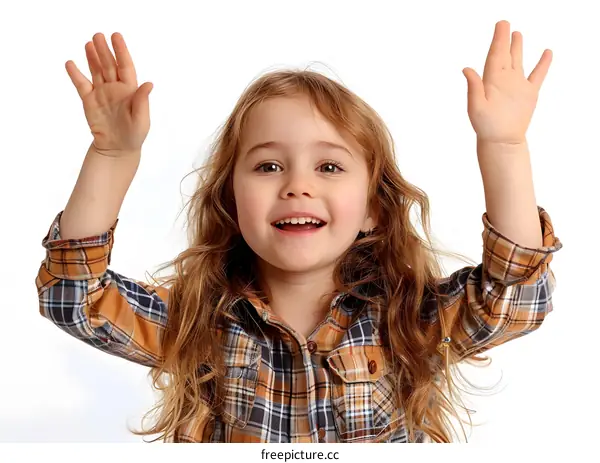 Portrait of a happy little girl