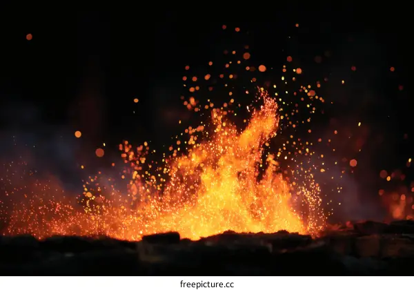 Fiery Sparks of a Blazing Inferno