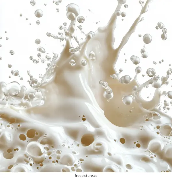 Milk Splash Abstract Texture
