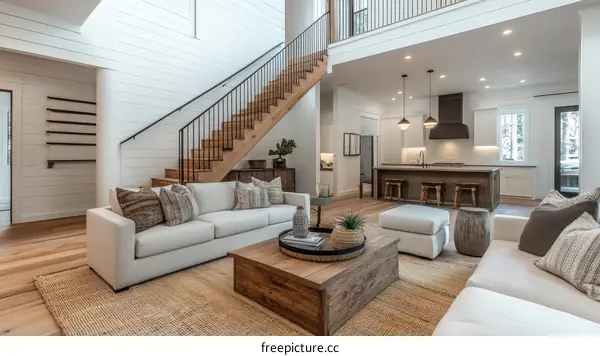 Modern Farmhouse Living Room Interior Design