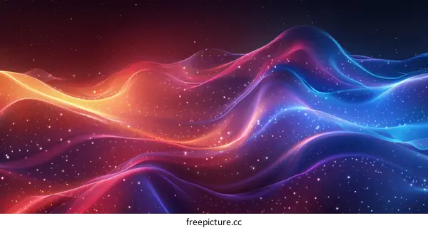 Abstract Colorful Wave Design