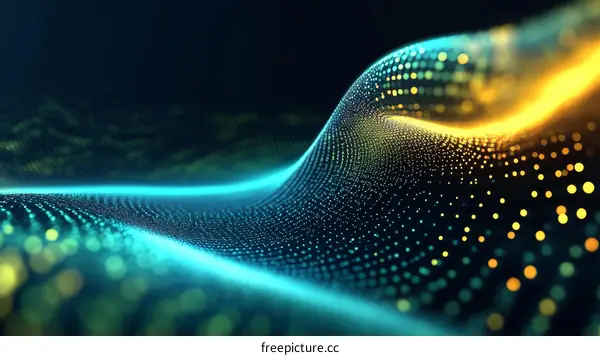 Abstract Digital Wave Illustration