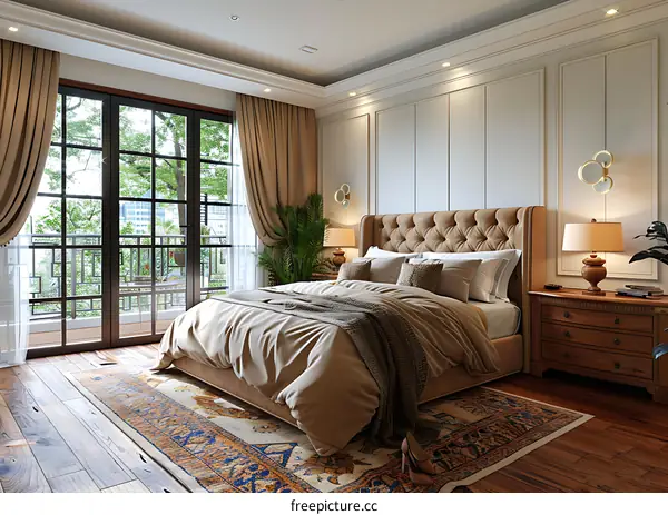 European-style bedroom renderings