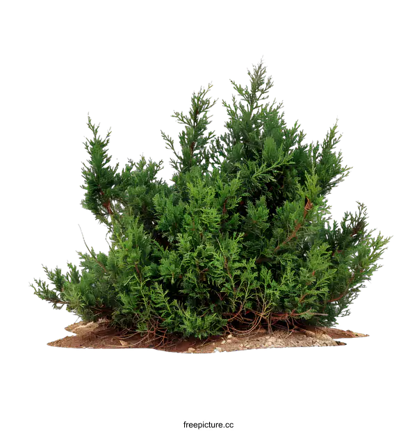 [Transparent Background PNG]Green Bush Isolated on White Background