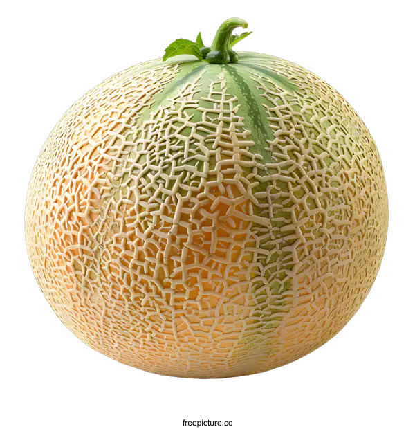 [Transparent Background PNG]Ripe Cantaloupe Melon