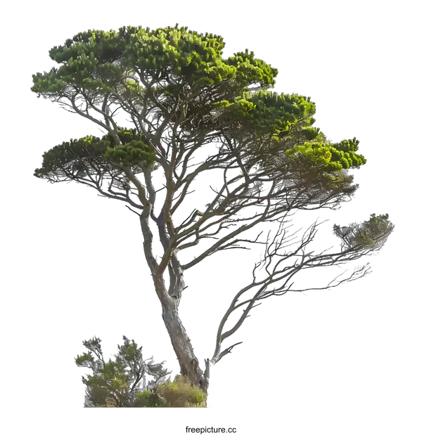 [Transparent Background PNG]Green Tree Isolated On White Background