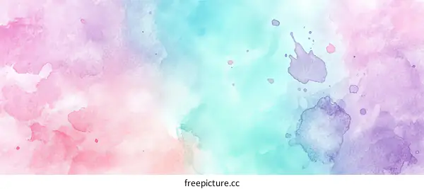Pastel Watercolor Abstract Background Design
