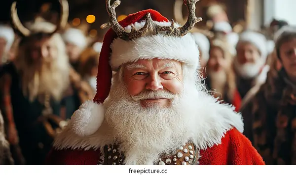 Santa Claus with Christmas Costume