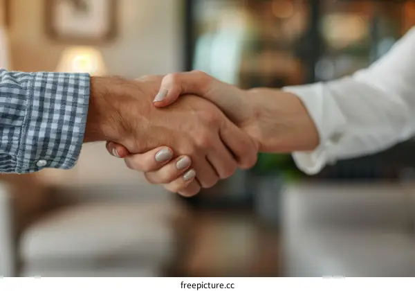 business handshake agreement partnership success teamwork