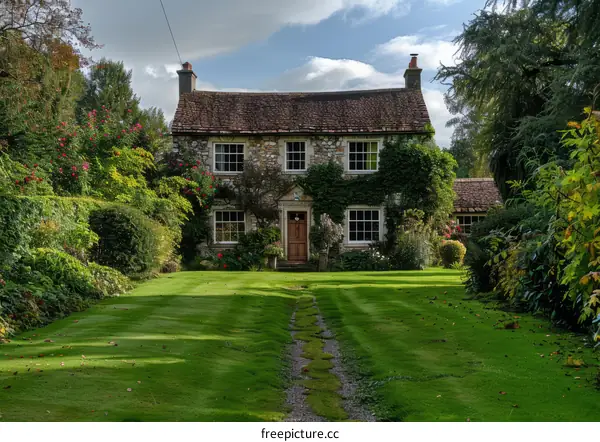 Stone Cottage in the English Countryside