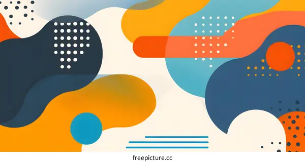 Abstract Colorful Geometric Shapes Background