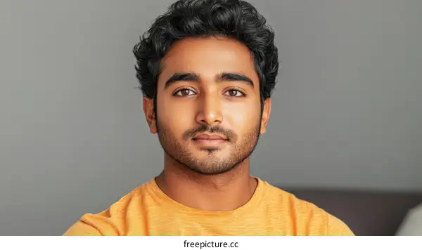 Close Up Portrait of a Young Man