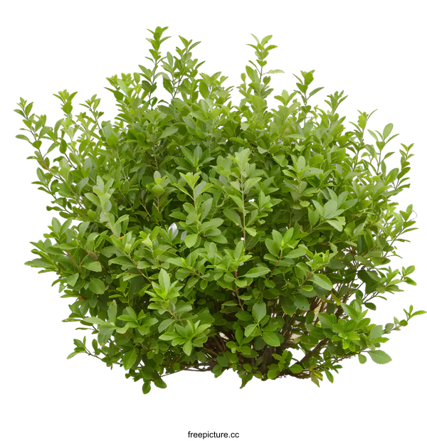 [Transparent Background PNG]Green Bush Isolated on White Background