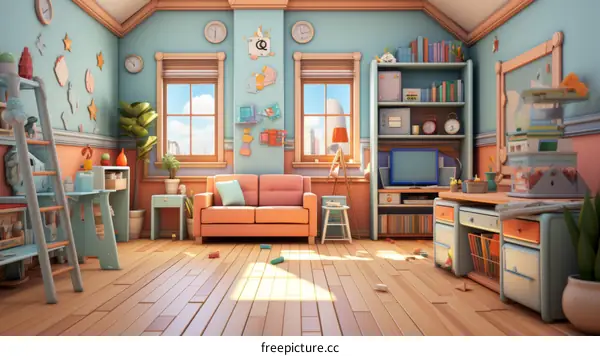 Cozy Children's Room Interior
