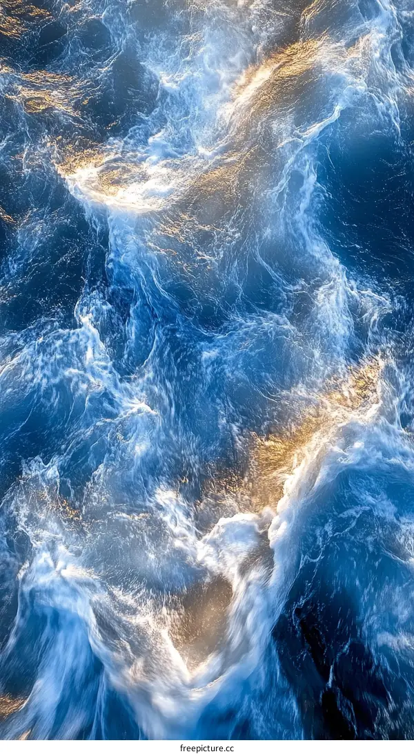 Abstract Texture of Ocean Waves