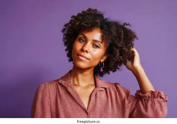 African American Woman in a Stylish Outfit
